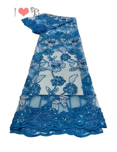 <span class=keywords><strong>Suisse</strong></span> Voile dentelle <span class=keywords><strong>nouvelle</strong></span> mode Voile dentelle tissu broderie avec strass 100% coton dentelle pour robe de mariée - Product Image 2