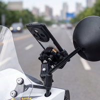 Support de téléphone pour moto anti-vibration rotatif à 360°, style griffe, durable