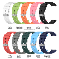 Tali jam tangan Huawei 3/3 Pro GT 2/2e GT2 Pro, aksesori gelang jam tangan silikon olahraga Magicwatch 20mm 22mm