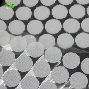 Die-cutting Adhesive Backed Hook And Loop Dots Strong Sticky Circle Dots Tapes Rolls