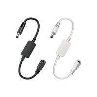 Câble d'alimentation DC 5,5x2,1 mm mâle vers femelle avec réinitialisation automatique pour routeurs, modems et équipements réseau