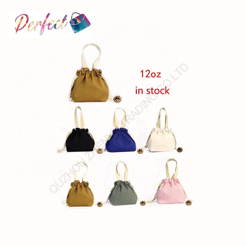 Zy Rts In Stock Tote&drawstring&handbag Cotton Canvas Bag With Variant Colors Can Be Choose Made By Initibag