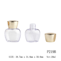Emballage de flacon cosmétique liquide miniature 100% PP avec bouchon interne à versement direct 20ml