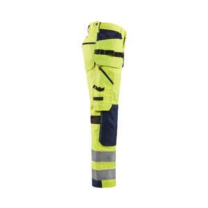 BLAKLADER - 156518113389D128 Ventilated <b>Hi</b>-<b>Vis</b> trousers Yellow/Navy <b>blue</b> - EAN 7330509457221 <b>HI</b>-<b>VIS</b> WORKWEAR - Product Image 4