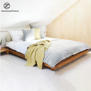 Cabecera de Cama de Madera de Roble Macizo, Estilo Japonés Nórdico, Tatami Moderno Minimalista, Hecha a Medida, para Hotel, Casa de Huéspedes, Loft, Cama Baja - Product Image 4