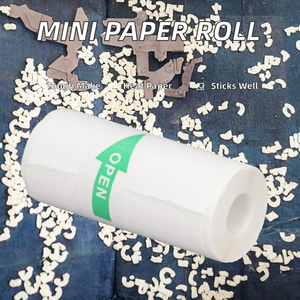 Papel Térmico Autoadhesivo de 57*25 mm, Rollo de Papel Térmico Autoadhesivo C9 C15 C17 X5 Q5 Q6 Q8 Q10 T02 M02 para Impresora - Product Image 2