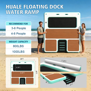 Plataforma Flotante Inflable de 8 Pies con Rampa para Perros, Hamaca y Escalera para Barco/Yate - Product Image 5