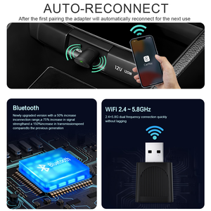 MINI U8 <span class=keywords><strong>Enregistreur</strong></span> de navigation automobile CarPlay filaire vers sans fil, boîte intelligente, branchement et lecture, mise en miroir de l'<span class=keywords><strong>écran</strong></span>, port USB - Product Image 2