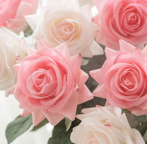 D377 <span class=keywords><strong>Rose</strong></span> artificielle éternelle <span class=keywords><strong>rose</strong></span> dégradé 42,5 cm, toucher réel, <span class=keywords><strong>rose</strong></span> bulgare unique pour arrangement floral - Product Image 2