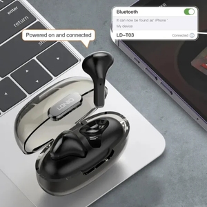 Écouteurs sans fil LDNIO T03, best-sellers, avec suppression du bruit, mini écouteurs portables, Bluetooth 5.<span class=keywords><strong>3</strong></span>, TWS - Product Image 1