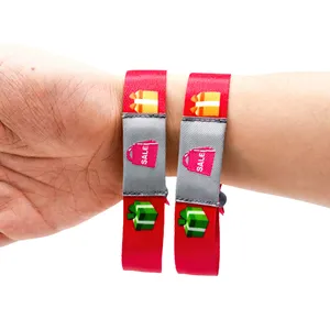 RFID腕带手链腕带NFC织物定制节日编织rfid钥匙卡钥匙圈rfid木卡