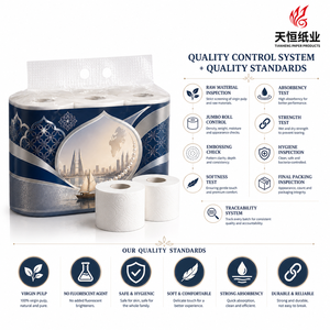 Papel Higiénico Premium de 4 Capas con Diseño de Arco Islámico y Atardecer en un Fuerte Costero Árabe de Baréin - Product Image 3