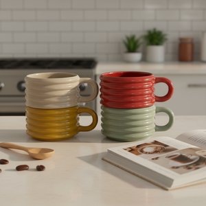 Tasses à café en céramique de porcelaine créatives de qualité supérieure, motifs amusants de dessins animés, cadeaux d'affaires originaux, personnalisables par sublimation, conformes aux normes alimentaires - Product Image 1