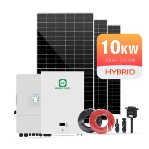 Hybride 3-Phasen-Wechselrichter-Solarsysteme 5000Watt 10000Watt Solargenerator-Energie system für zu Hause