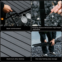 Feistel Vente en gros BBQ extérieur IGT Table de camping Table de camping pliante détachable en alliage d'aluminium