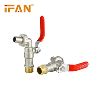 Robinet de jardin en cuivre IFANPLUS pour extérieur, 1/2 3/4'', robinet de jardin en laiton jaune