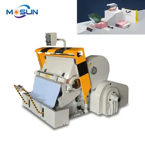 ML1200 Semi automatic manual cutting pp sheet platen paper die cutting and creasing machine with heating plate