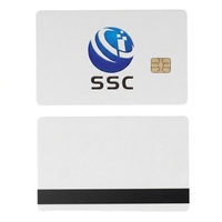 Cartes à puce SLE4442 de haute qualité avec bande magnétique HiCo 2 pistes, cartes PVC vierges, cartes de crédit vierges Visa imprimables pour imprimantes d'identification