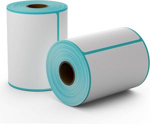 Trực tiếp nhãn nhiệt 4x6 vận chuyển mã vạch Nhãn 100x150 truyền nhiệt nhãn 75x100 thực phẩm lưu trữ container Jar nhãn chai - Product Image 1
