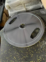 Gym Grip Plates Fitness Acier Deux Poignées Lb Kg Poids Plaque