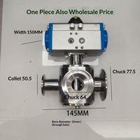 Accessoires pour machine de remplissage 304 : Vanne rotative trois voies pour pâtes et liquides, Vanne trois voies pour liquides, Buse de décharge, Cylindre