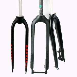 LUTU 26/27.5/<span class=keywords><strong>29</strong></span> "MTB bicicleta <span class=keywords><strong>horquilla</strong></span> rígida bicicleta de montaña horquillas tubo recto aluminio MTB bicicleta 1-1/8" horquillas de freno sin rosca - Product Image 6