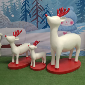 Statuettes de noël complètes pour adultes, sculptures de jardin en fibre de verre et de résine, taille de vie, décoration en <span class=keywords><strong>famille</strong></span> - Product Image 2