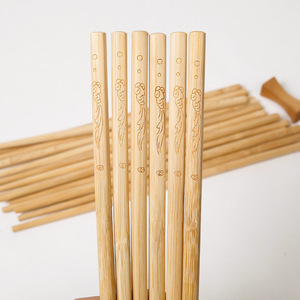 Paquete de 10 pares de palillos, palillos de bambú para catering comercial al por mayor, palillos de bambú carbonizados, sin pintar y - Product Image 4