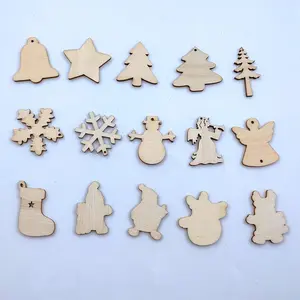 大量批发天然圣诞系列混合木片各种装饰工艺品