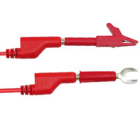 Kit de fils de test multimètre JD15-TL091, fiche banane, conducteur en cuivre de 4 mm, gaine en PVC, 1000 V, 32 A, ensemble de sondes protégées contre les chocs