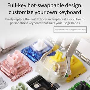DK84 <span class=keywords><strong>tastiera</strong></span> meccanica Kit <span class=keywords><strong>Wireless</strong></span> Tri-mode RGB Hot-swap struttura <span class=keywords><strong>tastiera</strong></span> gioco fai da te Custom <span class=keywords><strong>Mini</strong></span> tastiere - Product Image 5