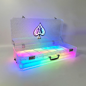 Boîte à liqueur en acrylique Ace Of Spades avec barre lumineuse LED pour le rangement du champagne et l'utilisation en KTV - Product Image 4
