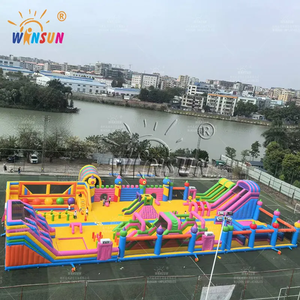 WINSUN-Parque infantil inflable para niños, parque temático grande personalizado para exteriores, ciudad divertida y carrera de obstáculos - Product Image 2