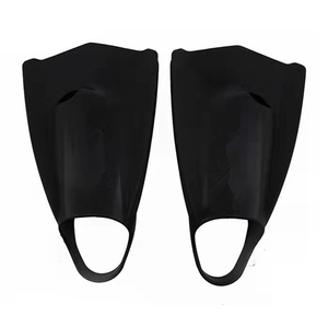Palmes en silicone personnalisées avec logo imprimé, palmes professionnelles pour la natation et la plongée, équipement de plongée en apnée, palmes courtes pour adultes - Product Image 1