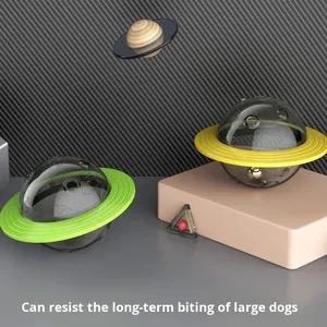 Jouet de luxe pour chien : <span class=keywords><strong>disque</strong></span> volant distributeur de friandises et balle cache-nourriture pour l'auto-divertissement - Product Image 4