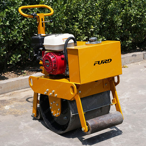 Mini-compacteur vibrant à tambour unique de 200 kg avec moteur à essence pour le remblaiement de fossés - Product Image 2