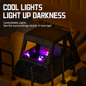 2025 Mới Nhất Huina 13512 Trẻ Em Điện RC Xe Tải Đồ Chơi 1/24 Quy Mô 2.4Ghz 9 Kênh Đài Phát Thanh Điều Khiển Dumper Xe Tải Xe - Product Image 6