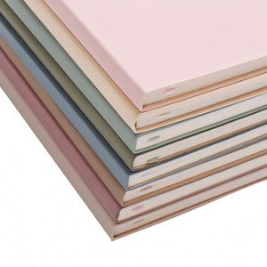 Wholesale Custom Gold Stamp College Ruled A5 Thermal Binding Hardcover Leather <b>Diary</b> <b>Notebook</b> Journals 100 Sheets Gift - Product Image 2