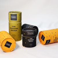 Boîte d'emballage en tube de carton cylindrique de luxe de qualité alimentaire pour les grains de café, les biscuits, le thé