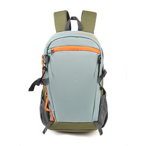 Sac à dos de randonnée en plein air 18 pouces avec bretelles réglables, compartiment imperméable pour ordinateur portable, vert kaki clair - Product Image 2