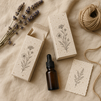 Ensemble de cartes de remerciement écologiques pour l'emballage d'huiles essentielles faites à la main, kit d'emballage d'huiles essentielles Etsy, boîte d'huiles essentielles faite à la main