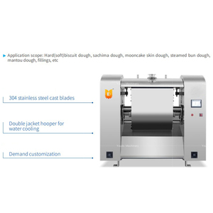 Nueva Mezcladora de Masa Horizontal Automática Eléctrica de Acero Inoxidable, Máquina Industrial para Amasar Masa para Producción de Alimentos - Product Image 3