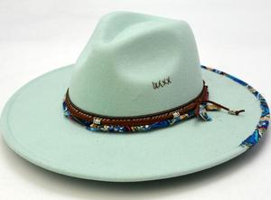 หมวกเฟโดร่าทรงวินเทจ LR315B3 สไตล์ยุโรปใหม่  งานแฮนด์เมด  สำหรับฤดูใบไม้ร่วงและฤดูหนาว  ปีกกว้าง  แบบอังกฤษ  สำหรับงานทางการ - Product Image 4