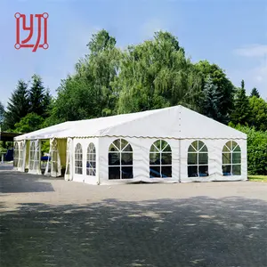 חוצות חורף אוהל אירועים גדול מסיבה 6x15 6x18 מ' מסגרת אלומיניום אוהל מרקיזה PVC למסיבת חתונה