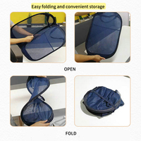Vente d'usine Panier à linge portable pliable de grande capacité avec poches latérales pour le rangement des vêtements sales de salle de bain