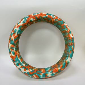 Interaktif açık Pet çiğnemek oyuncak isırmaya dayanıklı doğal su yüzer EVA köpük uçan disk eğitim için halka köpek oyuncak çekerek - Product Image 5