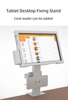 Support de tablette de bureau réglable en angle portable IDock avec logo personnalisé d'usine, support de machine POS, support de machine de commande