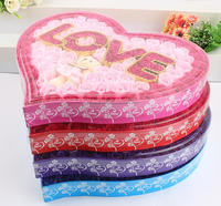 Savon artificiel fleur de Rose cadeau fleur en forme de cœur pour petite amie cadeau de saint-valentin emballé QSLH-D169