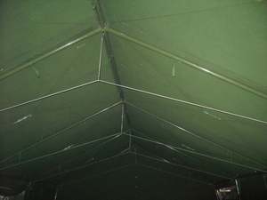 Carpa de Lona Personalizada para Acampar, Grande, Impermeable, para 10-20 Personas, Color Verde, con Postes de Acero Metálico - Product Image 5