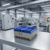 PC Industrial Compacto Sin Ventilador Intel de 8.ª Generación Broadwell-U I3 I5 I7 DC12V/19V DDR3 8G WIFI/3G/4G/BT 2025 Económico